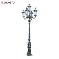 High Quality Outdoor Street Lamp Post Cast Iron Street Lighting Poles