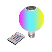 New led bluetooth rgb led music bulb  led smart lights bulb with remote control